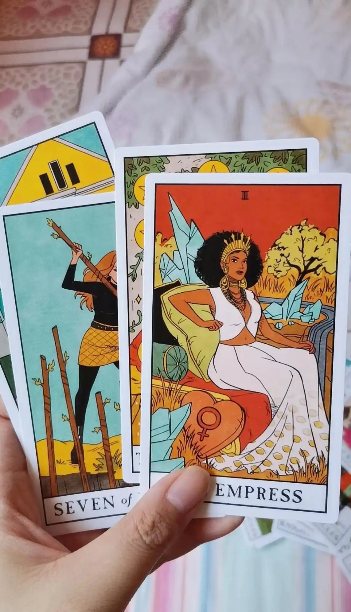 Tarot Modern Witch, elektr.ko'rsatmalar russ / uzb, 78 ta karta, ingliz tilida, 6*10 sm