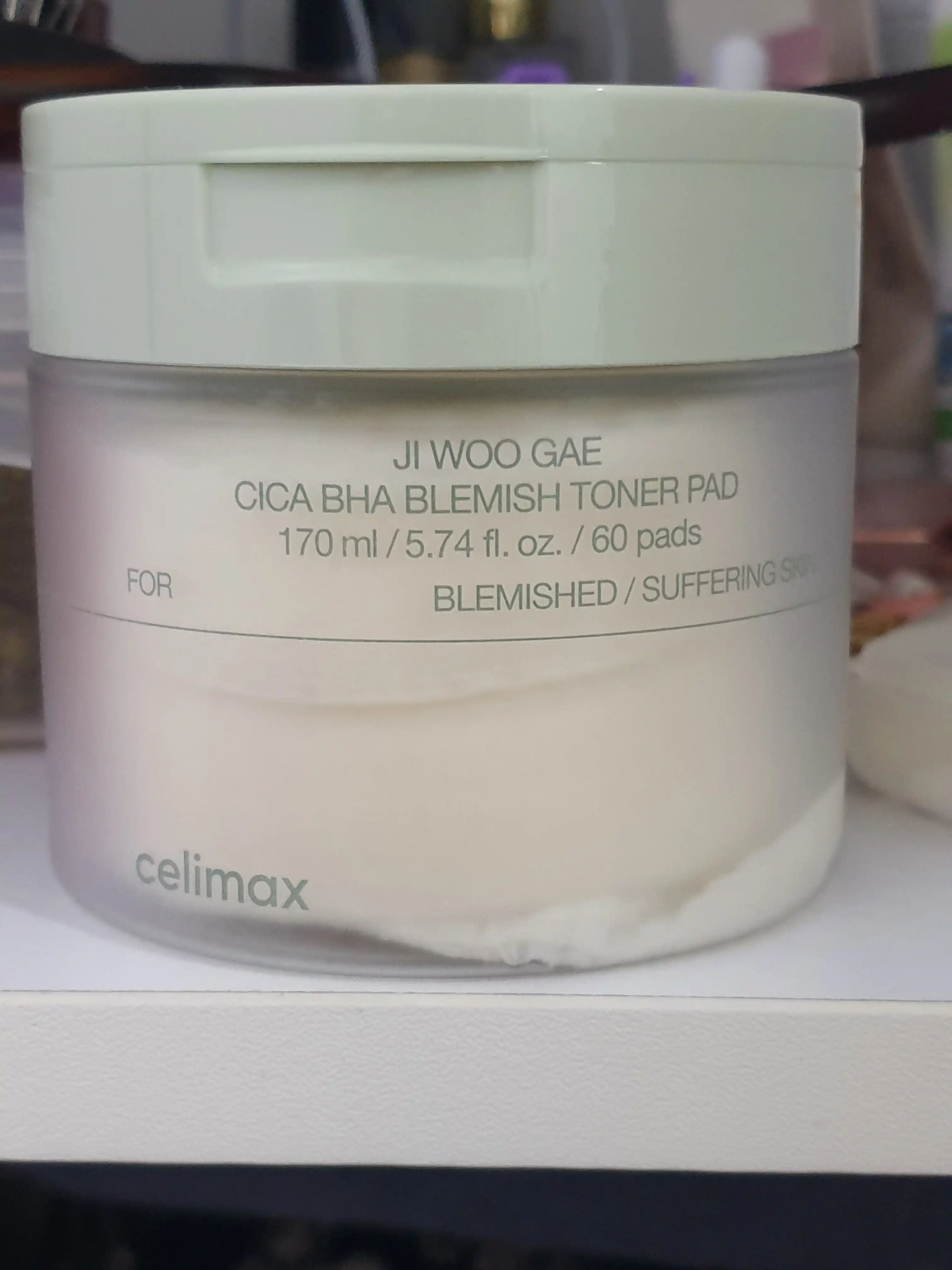 CELIMAX Toner Pad muammoli teri uchun tinchlantiruvchi Toner prokladkalari, 170 ml, 60 dona