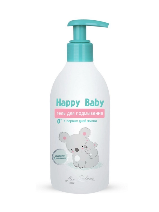 Гель для подмывания Liv Delano Happy Baby с первых дней жизни 0+, 300 мл