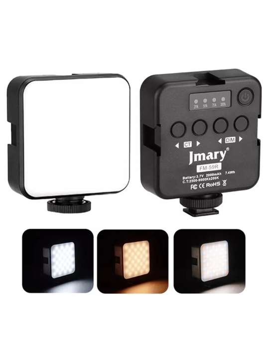 Foto va video suratga olish uchun Jmary FILL-59R LED portativ video chirogi