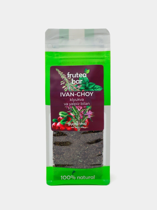 Fruteabar "Иван-чай с клюквой и мятой" Чайный напиток сухой рассыпной, 50 гр - 
