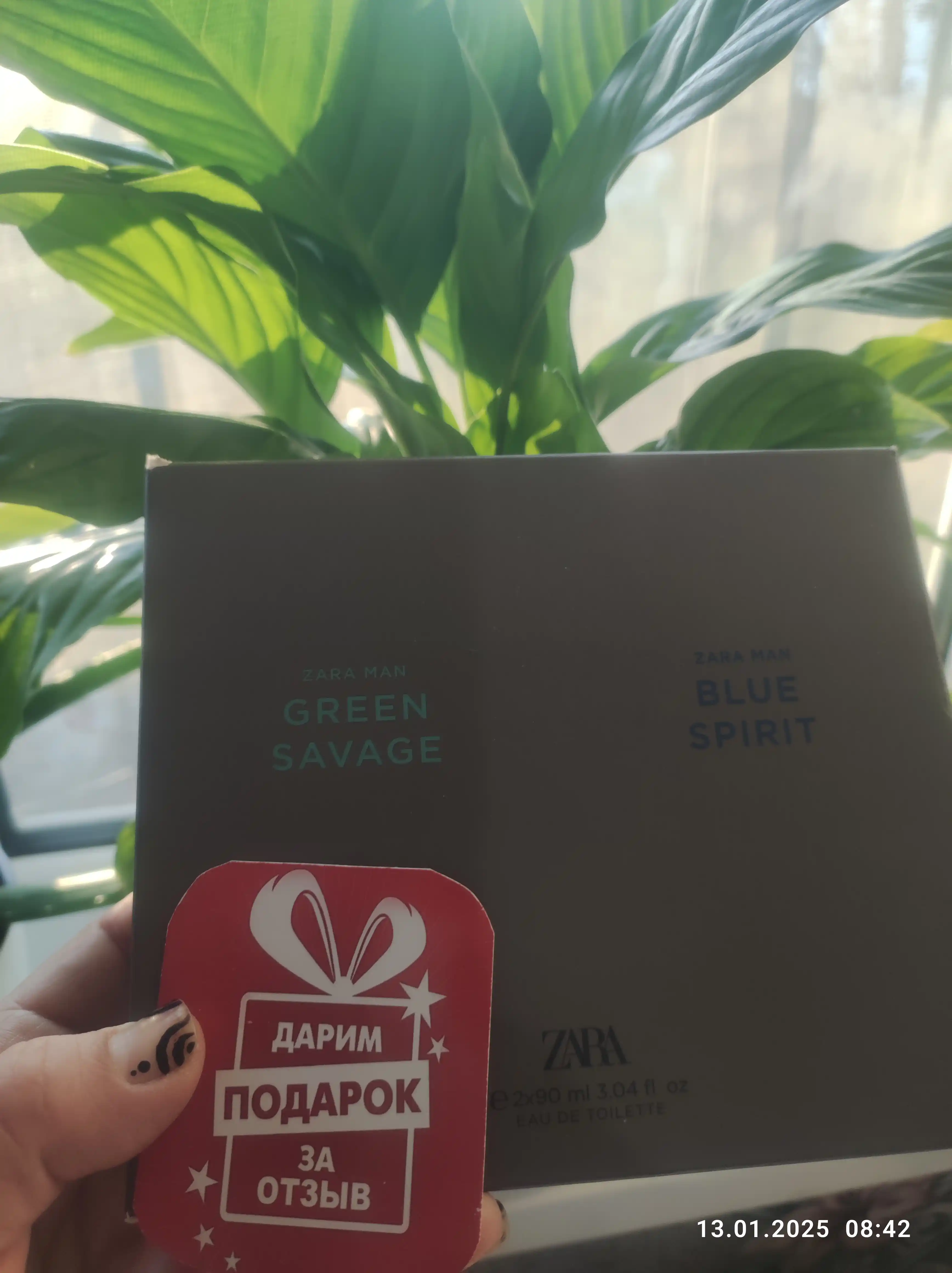 Туалетная вода для мужчин ZARA Green Savage 100 мл + Blue Spirit, 100 мл