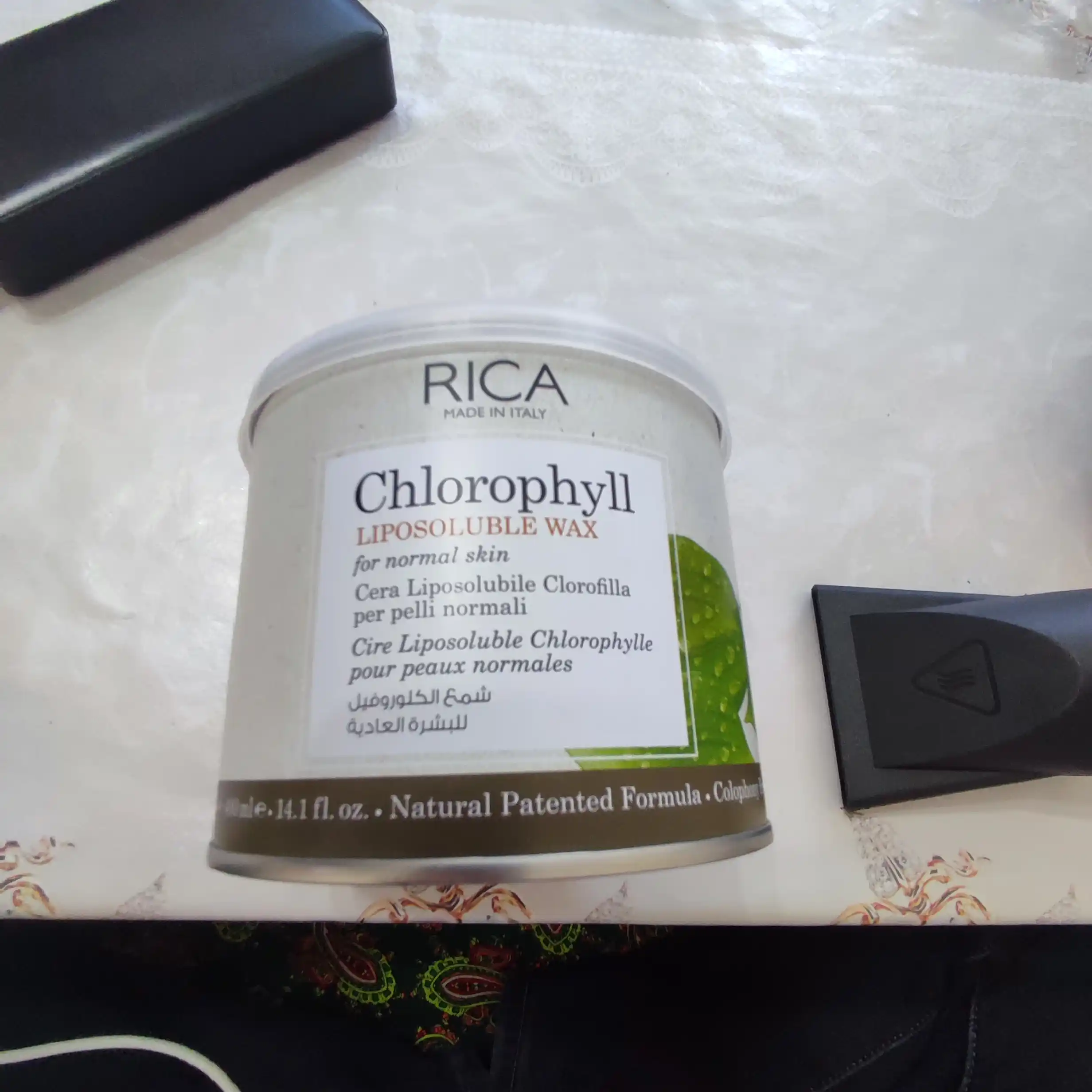 Depilyatsiya uchun mum Rica, Asal, Azulene, Chlorophyll