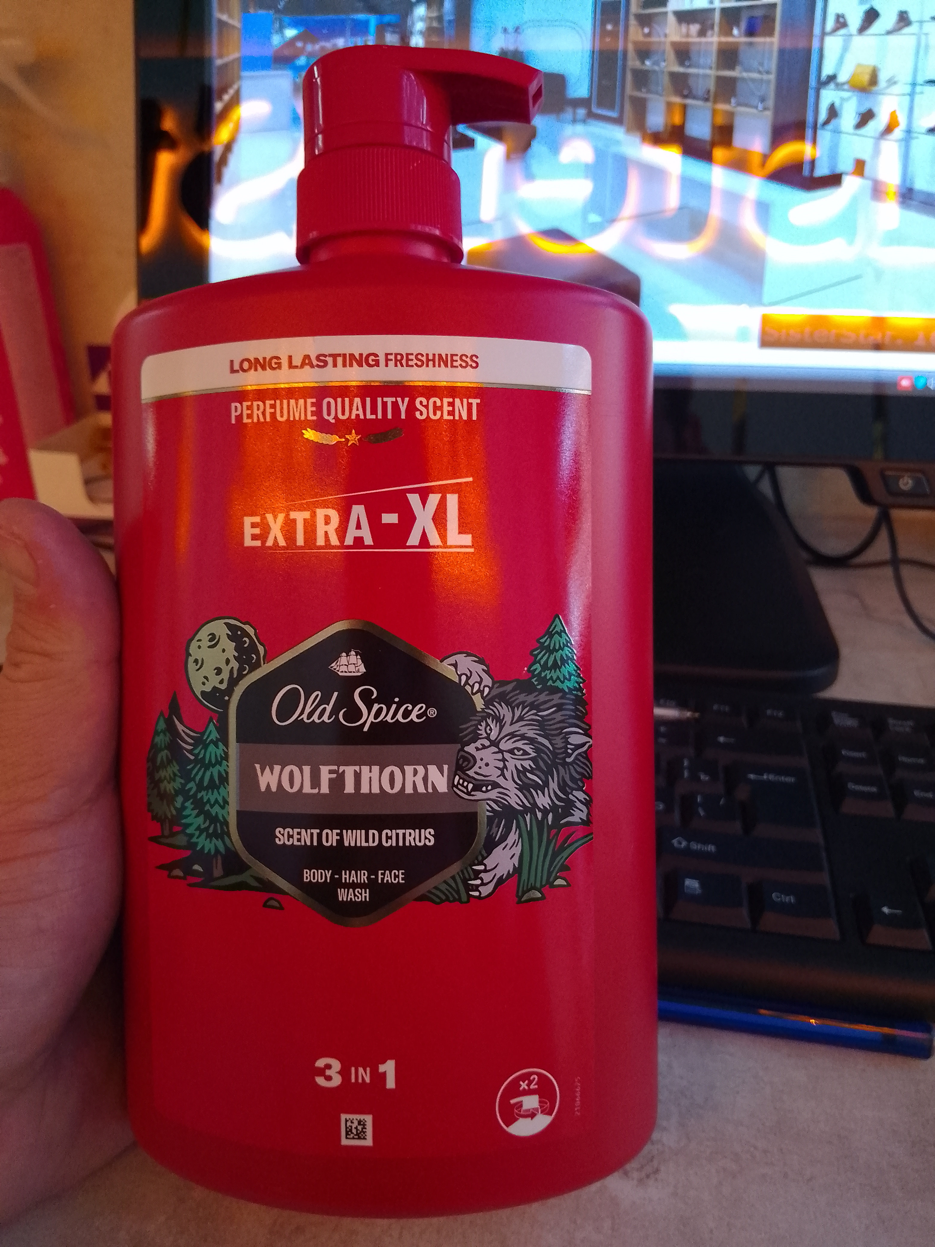 Old Spice гель для душа 3в1 Wolfthorn, 1л