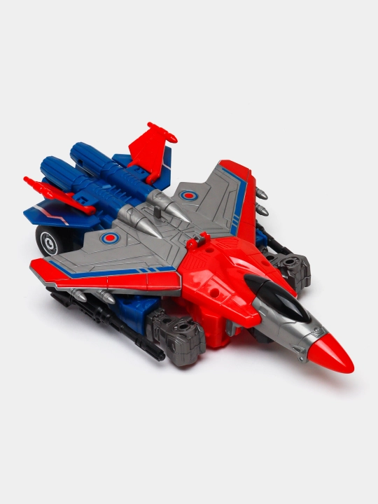Katta transformer robot samolyoti, samolyot va robot figurasi, 2 tasi 1 da