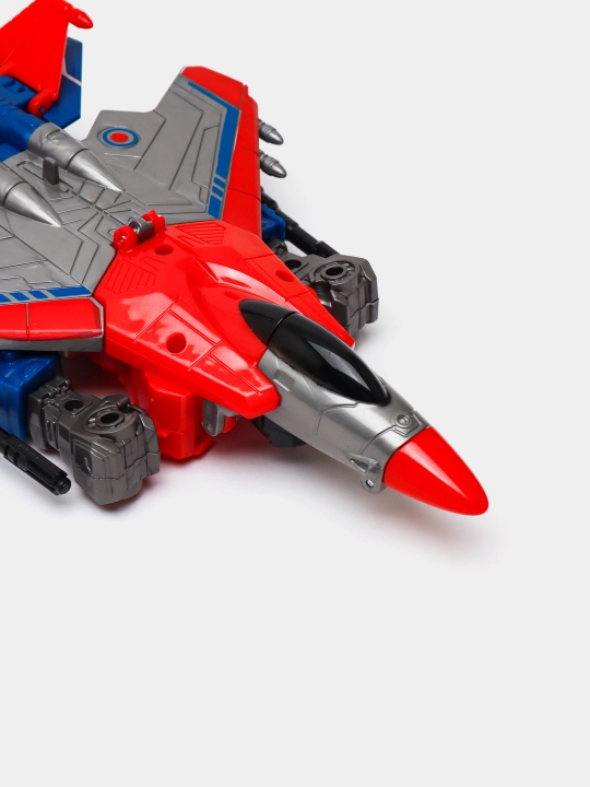 Katta transformer robot samolyoti, samolyot va robot figurasi, 2 tasi 1 da