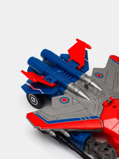 Katta transformer robot samolyoti, samolyot va robot figurasi, 2 tasi 1 da