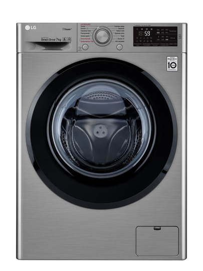 Стиральная машина LG F2M5HS6S, с паром, 7 кг