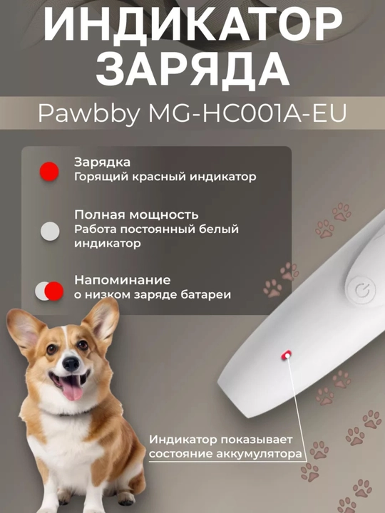 Машинка для стрижки животных Xiaomi Pawbby Pet Shaver, для кошек, собак