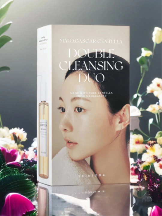 Ikki bosqichli tozalash to'plami, SKIN1004, Madagascar Centella, Double cleansing duo