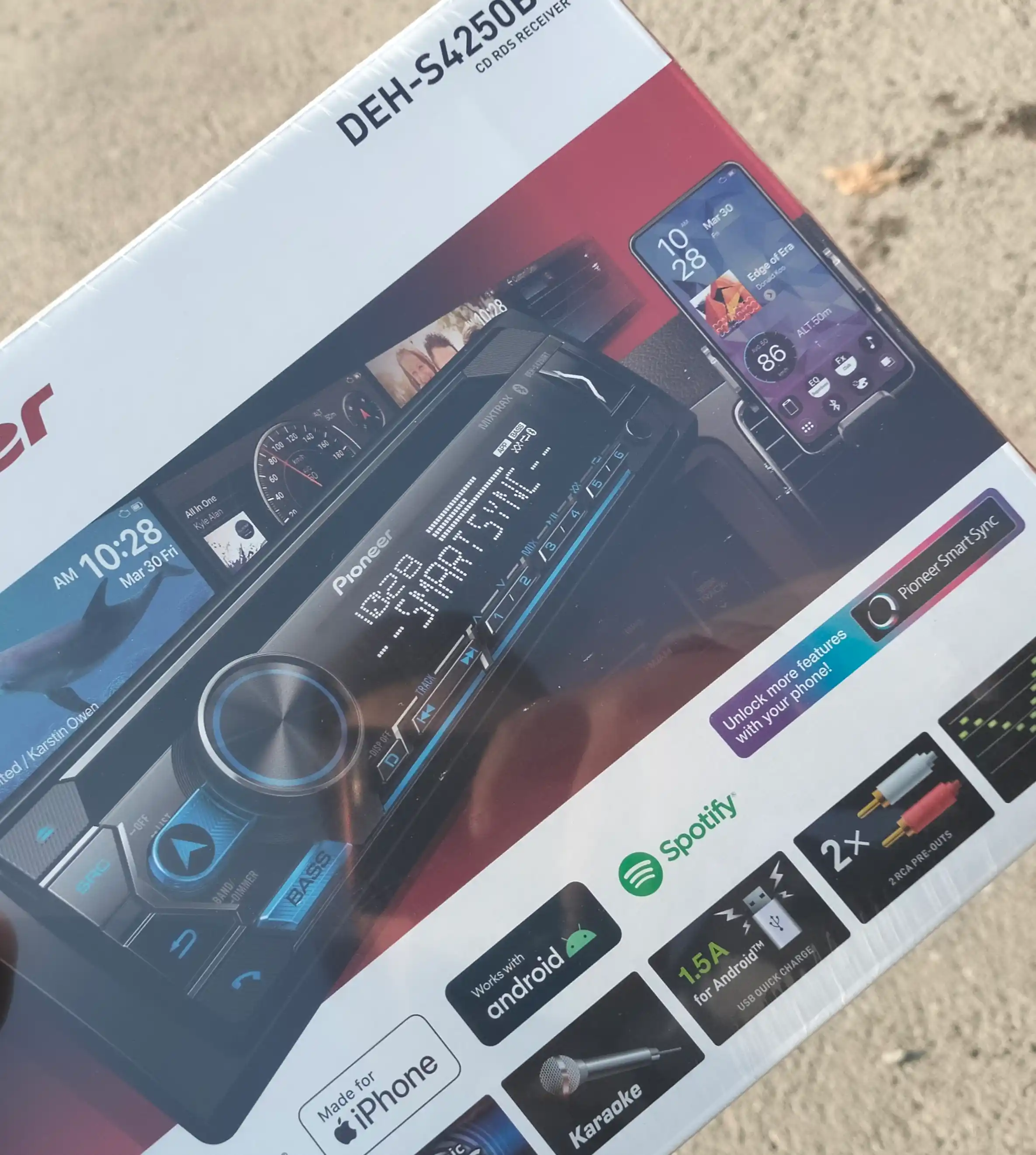 Pioneer DEH-S4250BT avtomobil magnitolasi, Pioner magnitafon