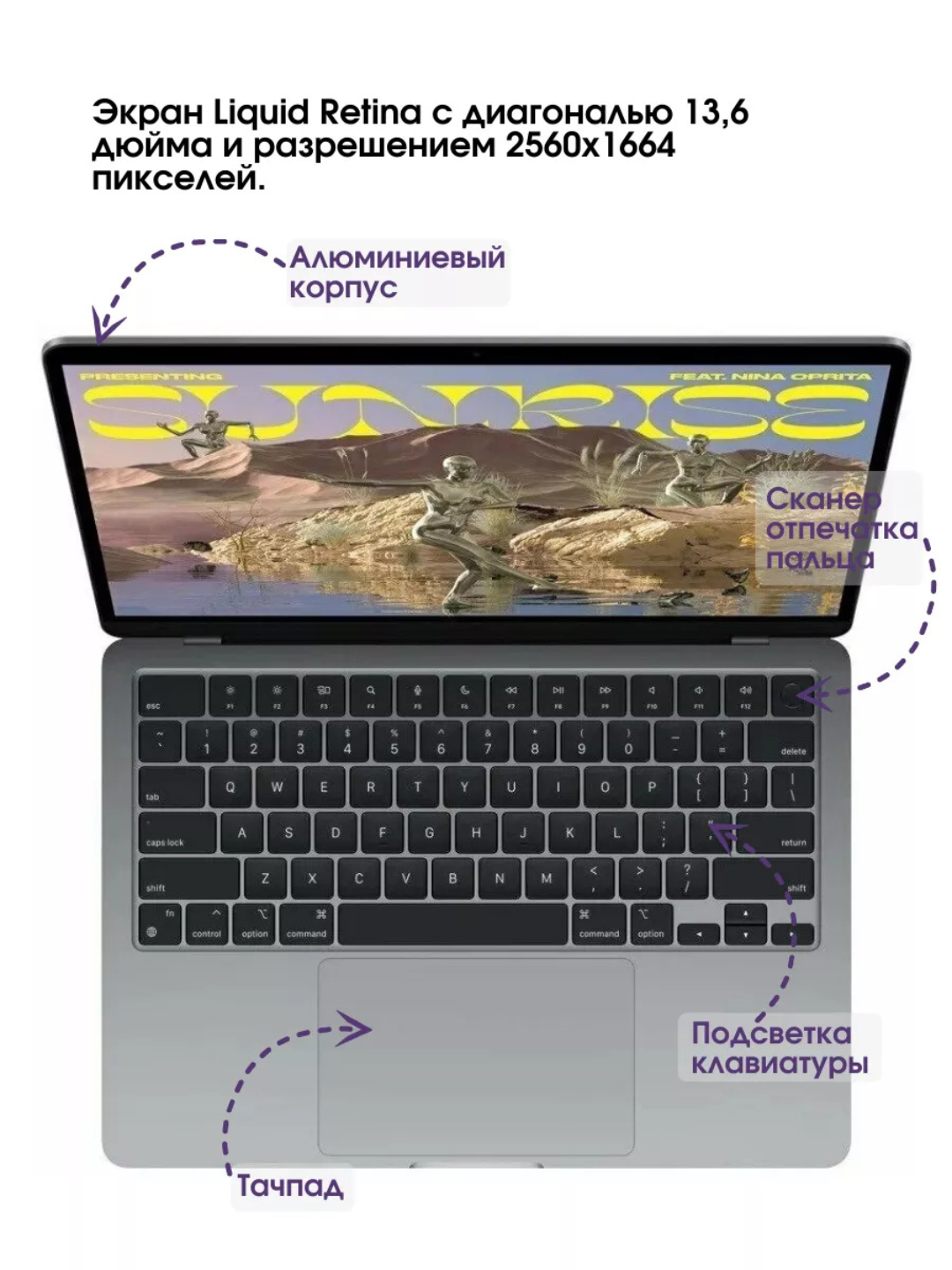 Ноутбук MacBook Air 13 M2/M3 8/256GB