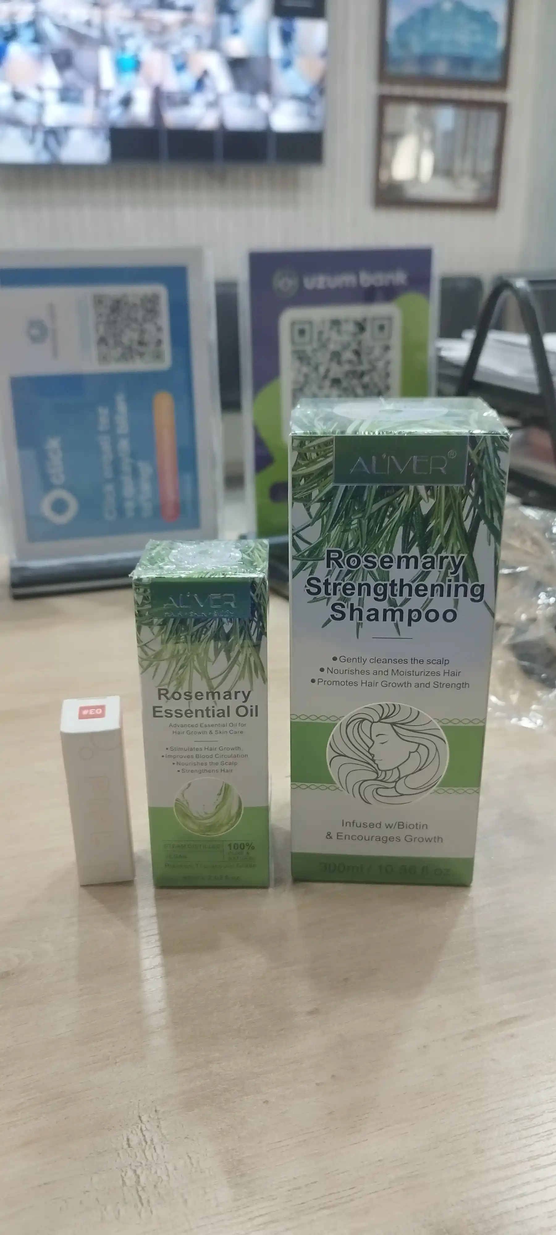 Шампунь Aliver с розмарином, укрепляющий, против выпадения волос, 300 мл