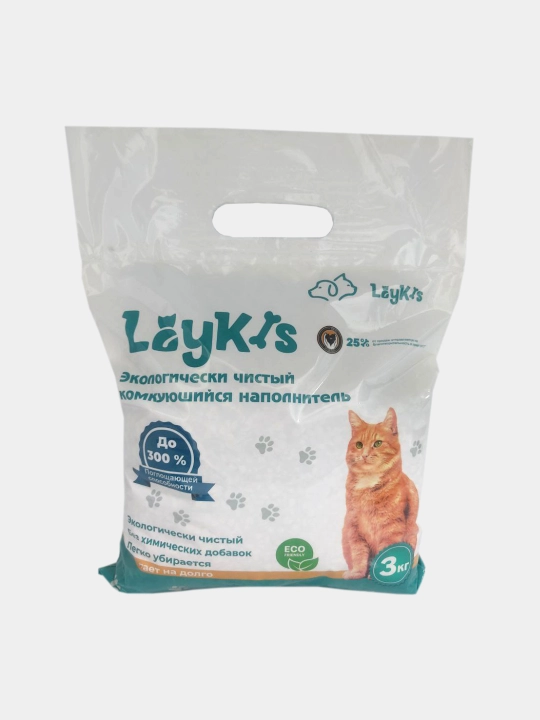 Комкующийся гигиенический наполнитель "Laykis"