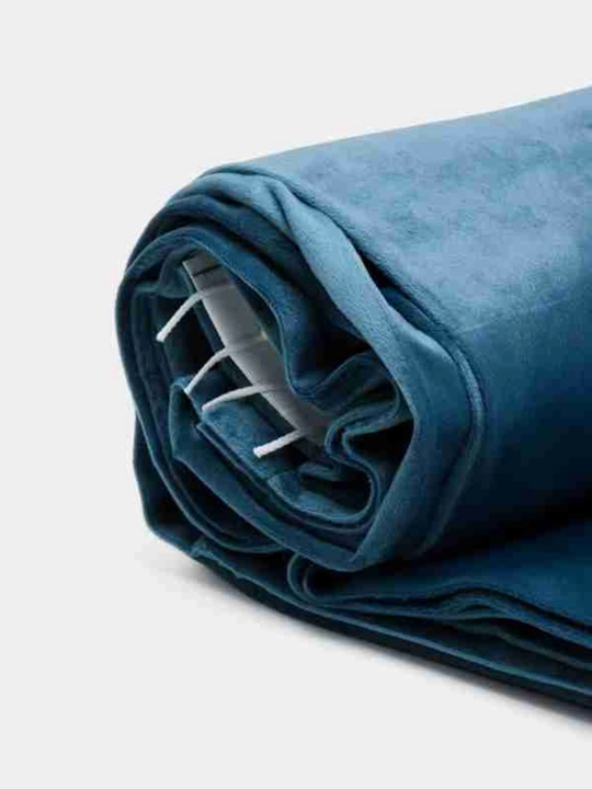 Parda "Kadife" italyan baxmal tekis dekorativ yotoqxona va bolalar xonalari uchun pardalar