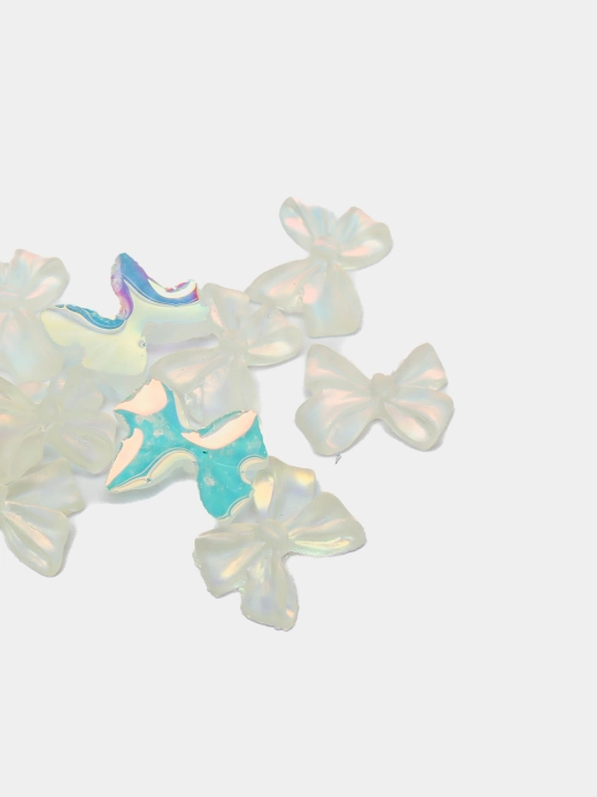 Аксессуары для ногтей, объемные 3D бантики, фигуры для дизайна ногтей, 10 шт, 50 шт