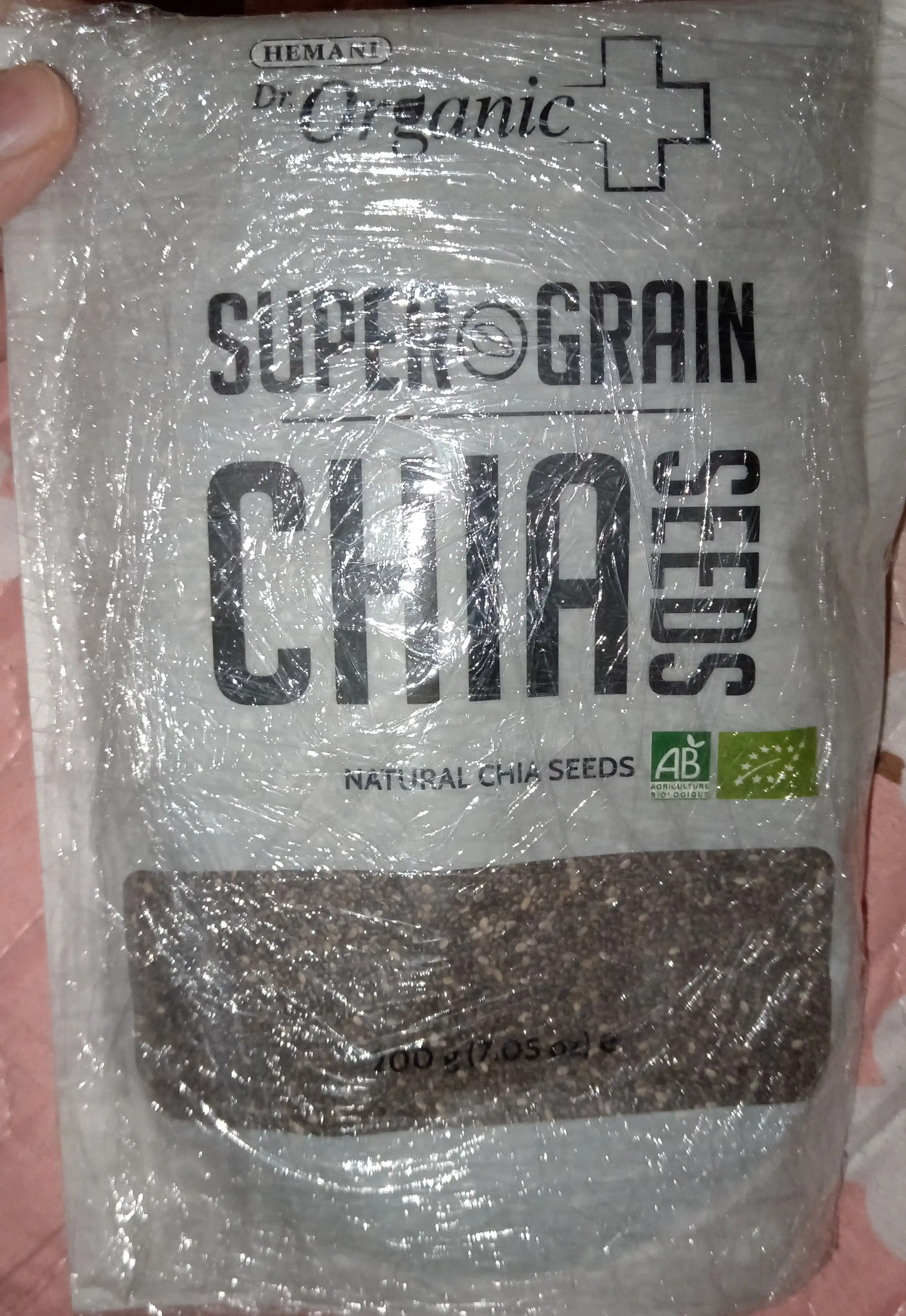 Chia urug'i tabiiy qora