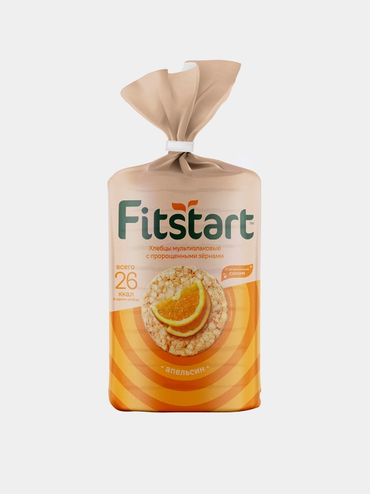 Xlebtsy Fitstart, ko'p donli, apelsin, 100 g - 