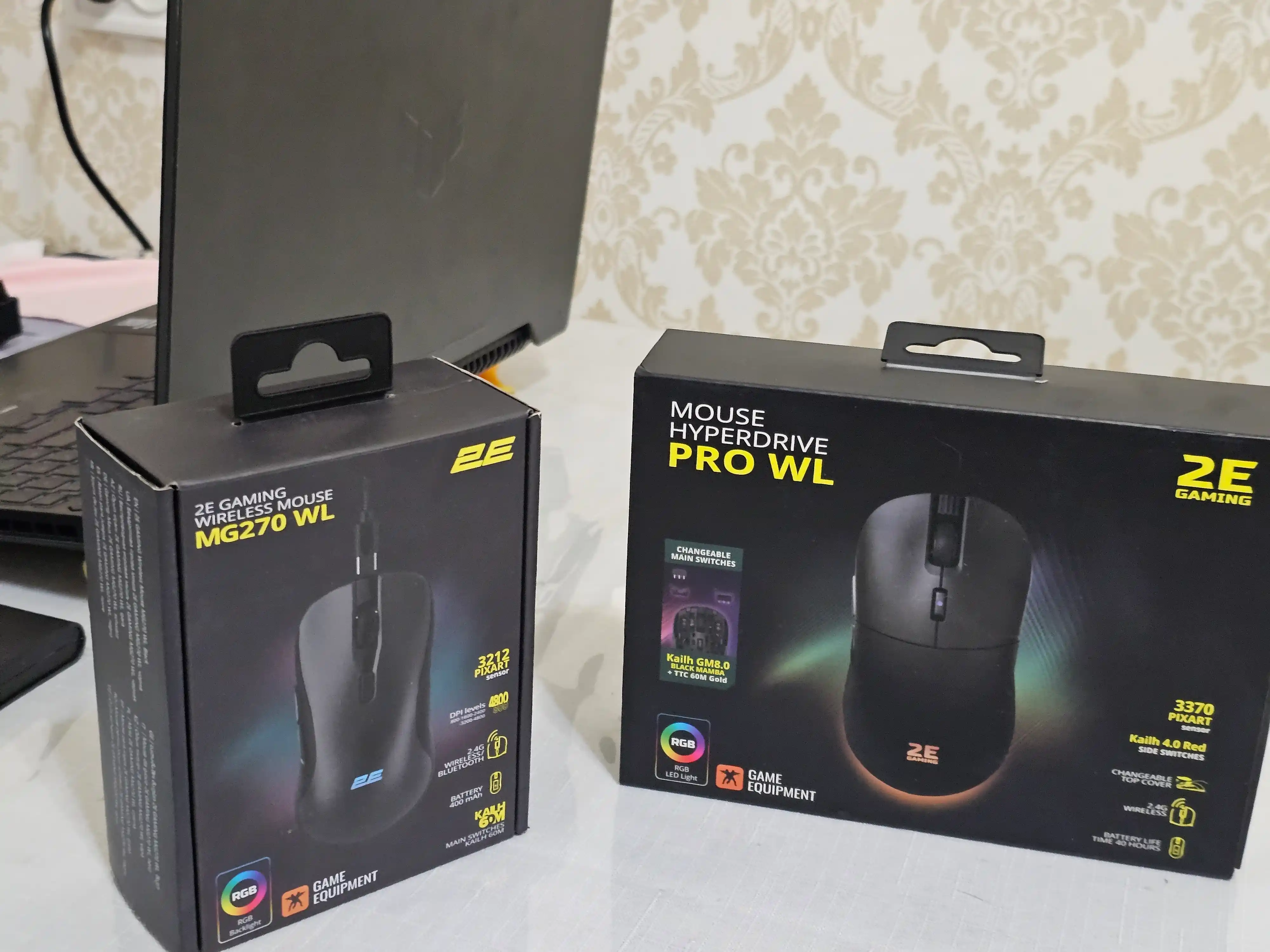 Simsiz o'yin sichqoni 2E GAMING Mouse HyperDrive Pro WL, RGB 2E-MGHDPR-WL-BK