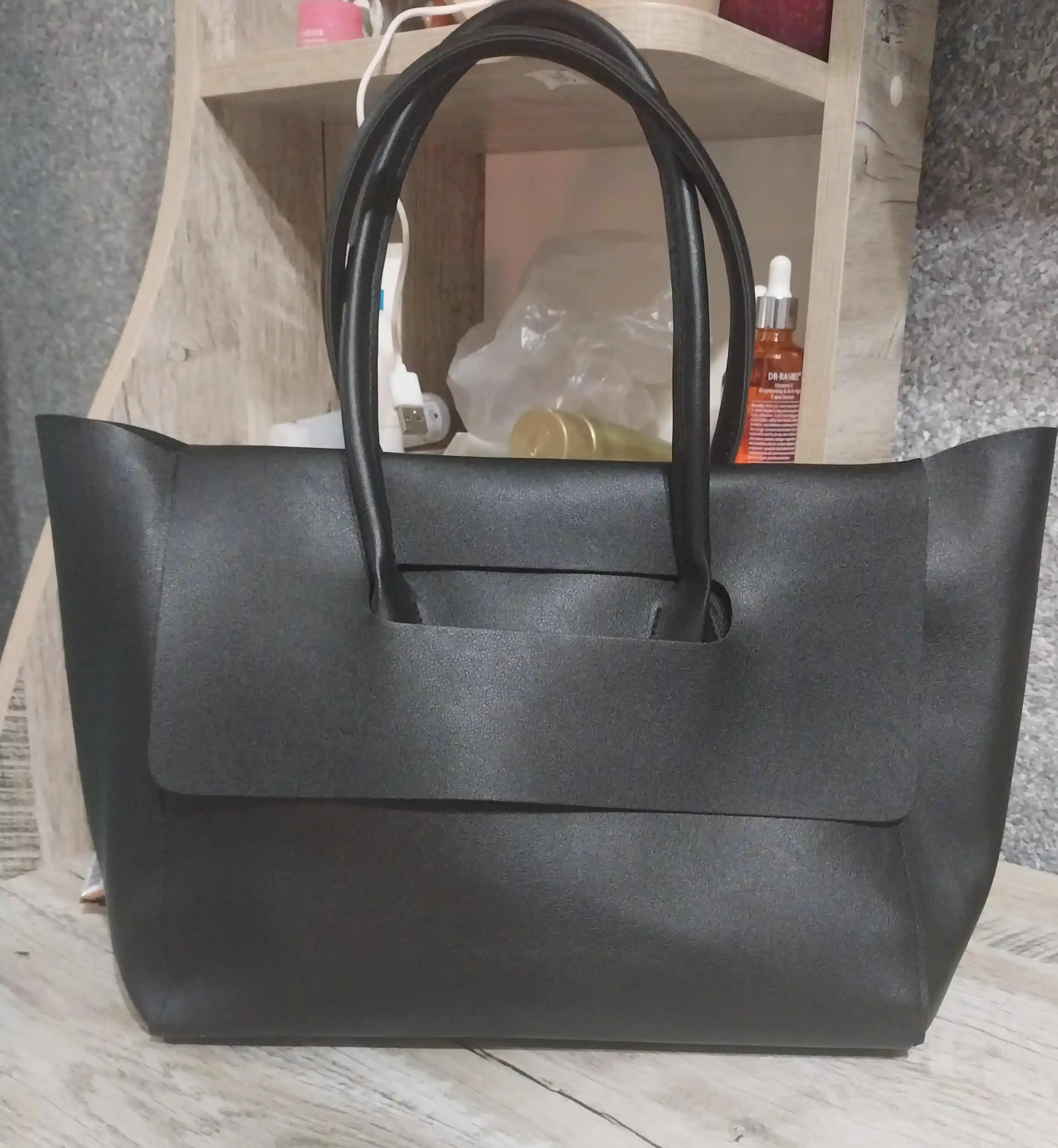 Katta yelkali shopper ayollar sumkasi I Ish va o‘qish uchun sig‘imli tout sumkasi