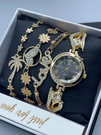 Подарочный набор для женщин, часы и другие аксессуары — LWATCHS-40W0020-ЧЕРН