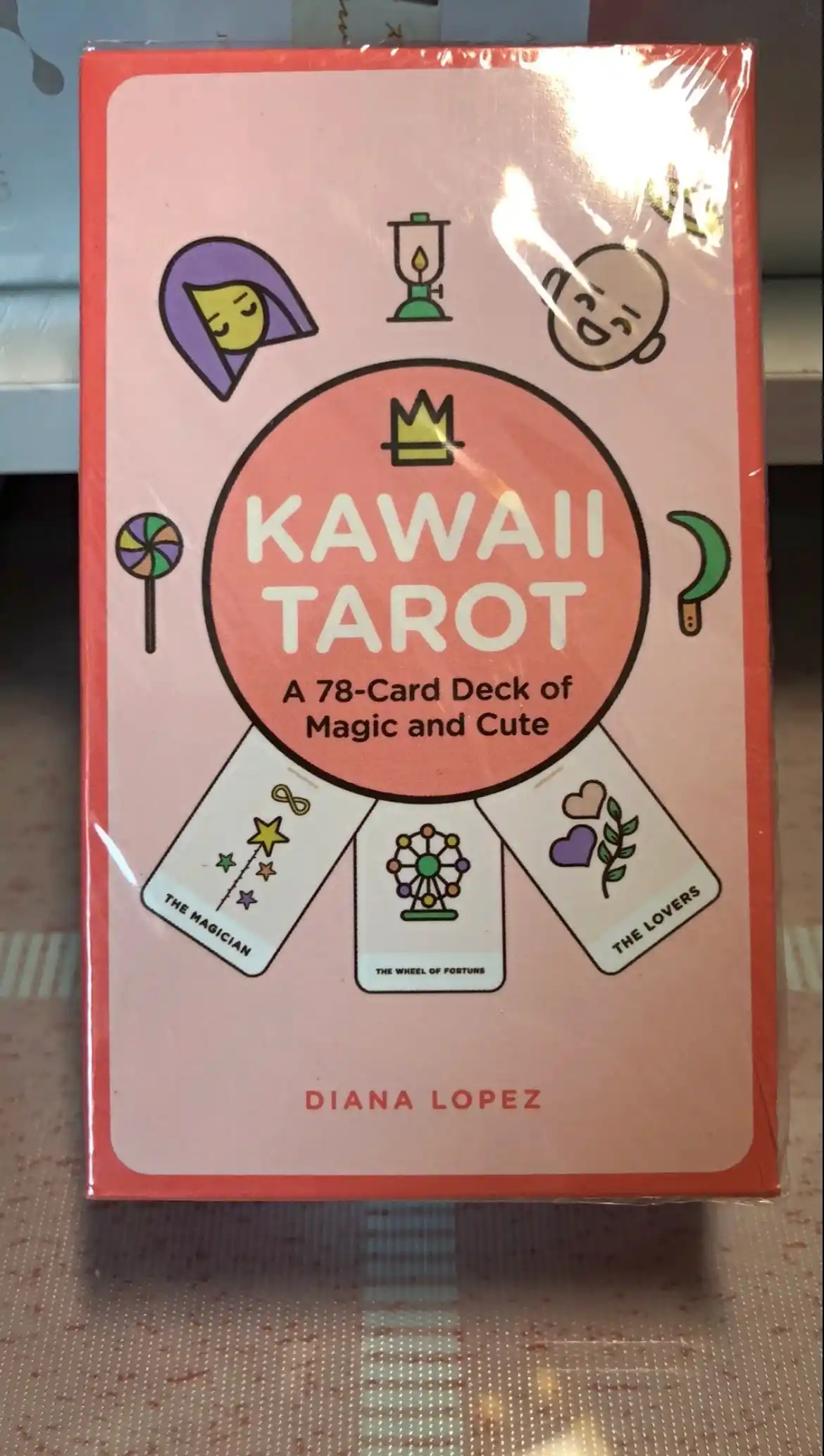 Таро Kawaii , электр.инструкция русс/узб, 78 карт, на английском языке, 6*10 см