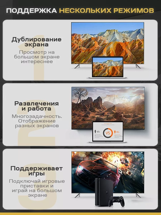 HDMI Кабель 2.0 4K, 60 Гц, для мониторов, телевизоров, SONY PS, высокоскоростной