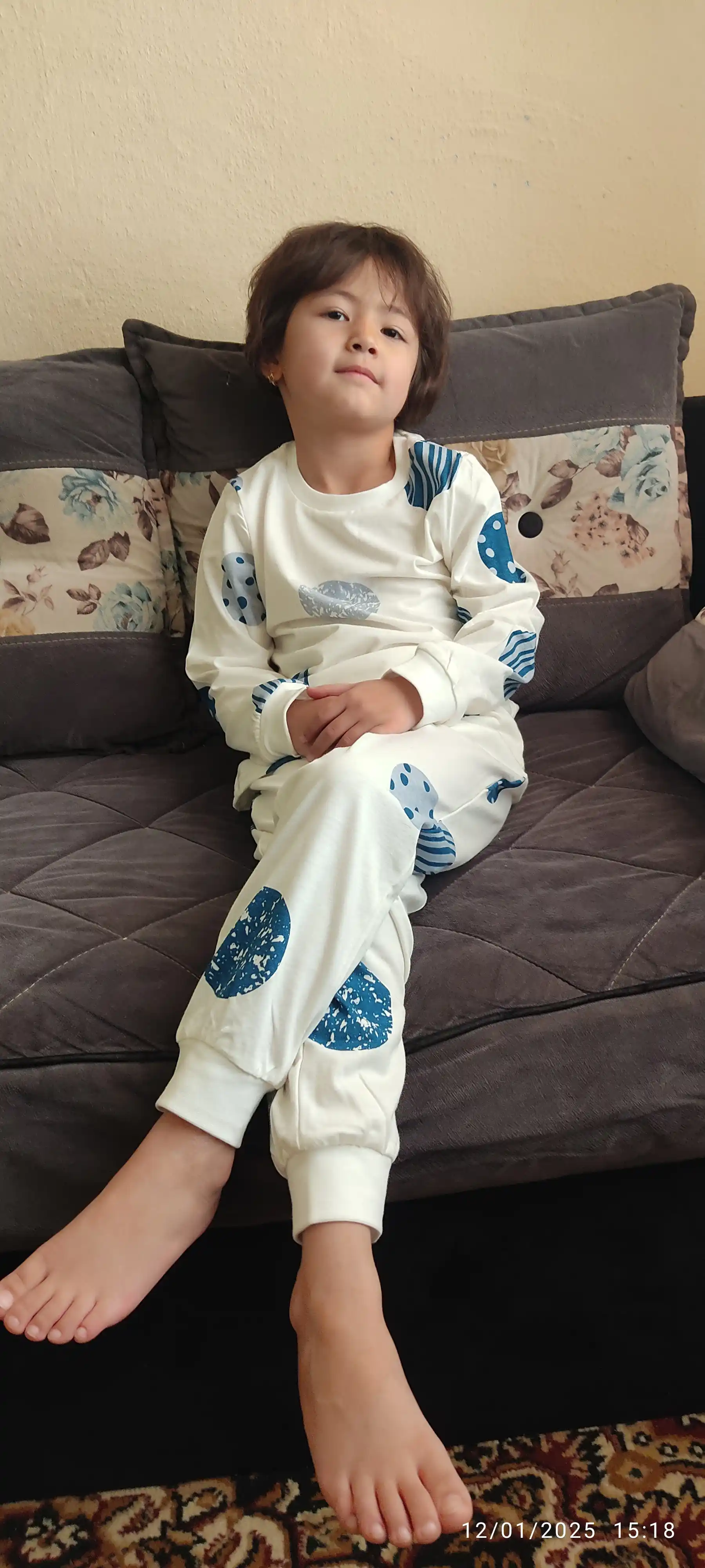 Пижама детская, домашняя одежда, для мальчиков и девочек, хлопок, Elephantino