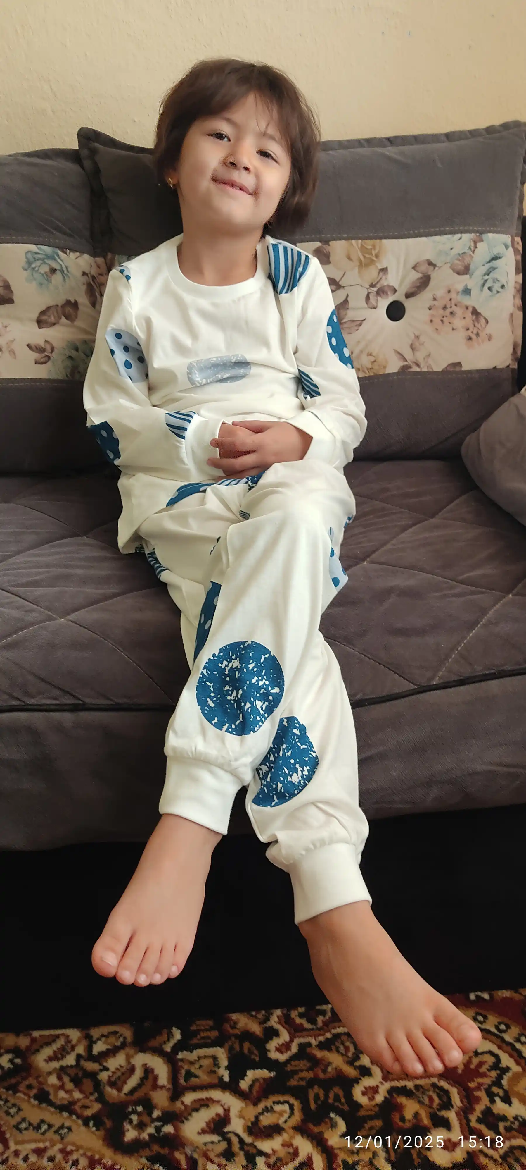 Пижама детская, домашняя одежда, для мальчиков и девочек, хлопок, Elephantino