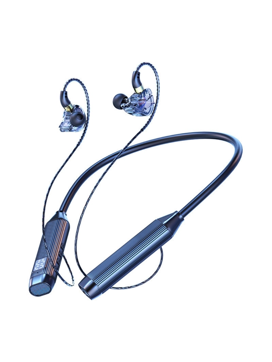 Simsiz sport minigarnituralari, bo'yin jantali, raqamli displey, Bluetooth BT-107, magnit