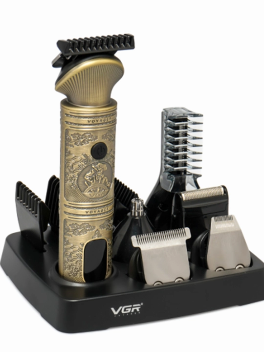 Professional,simsiz soqol olish va soch kesish uchun mashinka VGR V-106 6 tasi 1 da