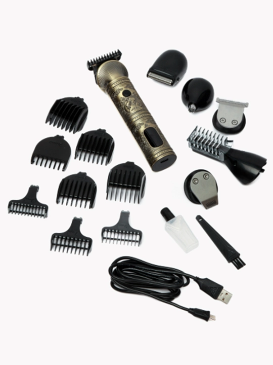 Professional,simsiz soqol olish va soch kesish uchun mashinka VGR V-106 6 tasi 1 da