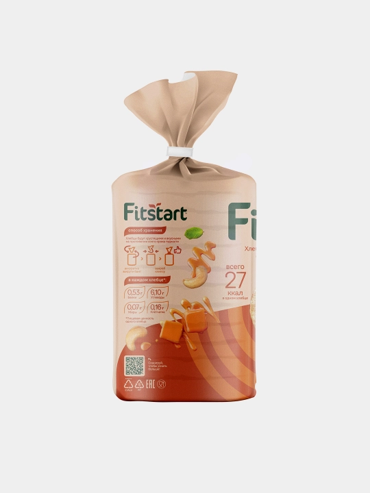 Хлебцы рисовые Fitstart Карамель, 100 г