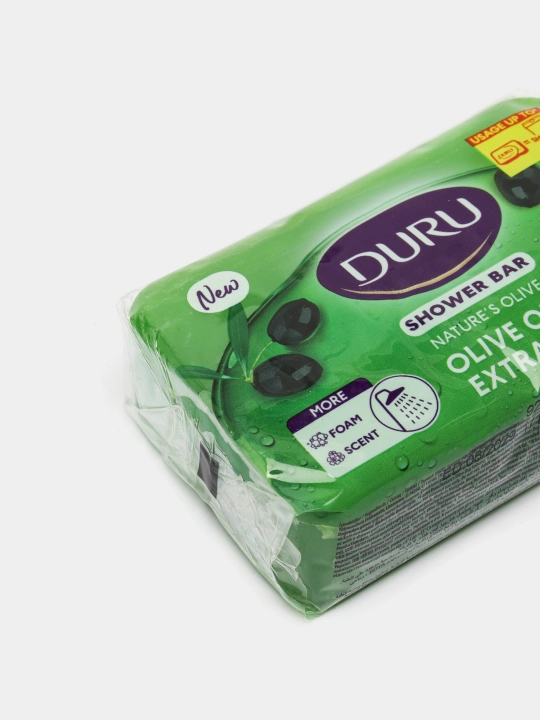 Hojatxona sovuni DURU Natural, yog' ekstrakti va zaytun barglari bilan, 150 gr