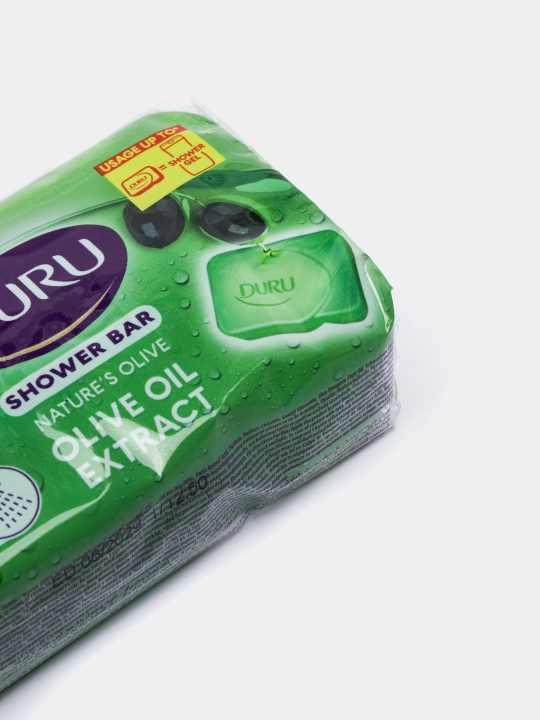 Hojatxona sovuni DURU Natural, yog' ekstrakti va zaytun barglari bilan, 150 gr