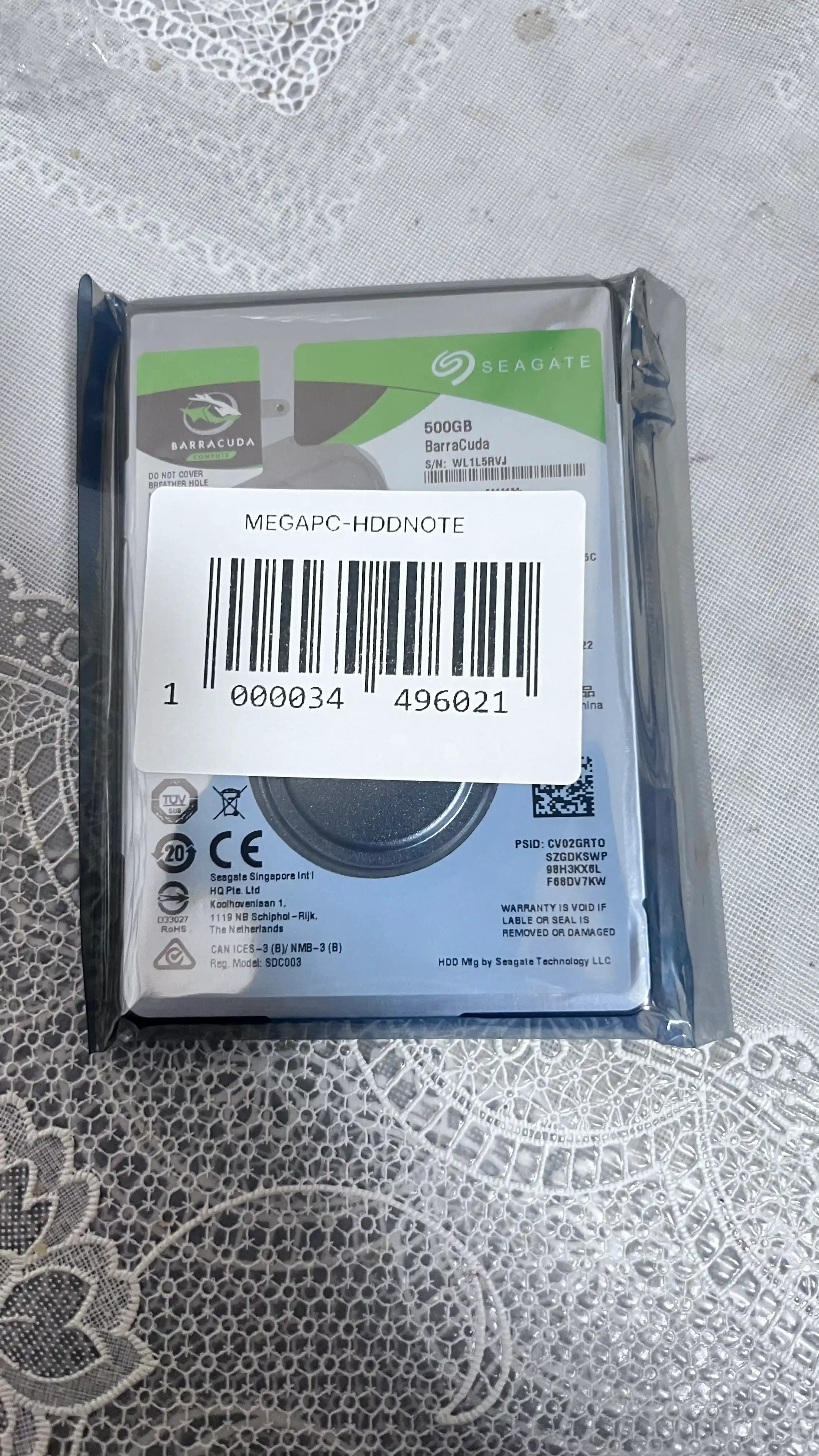 Qattiq disk Seagate 500gb SATA HDD 2.5, noutbuk va kompyuter uchun