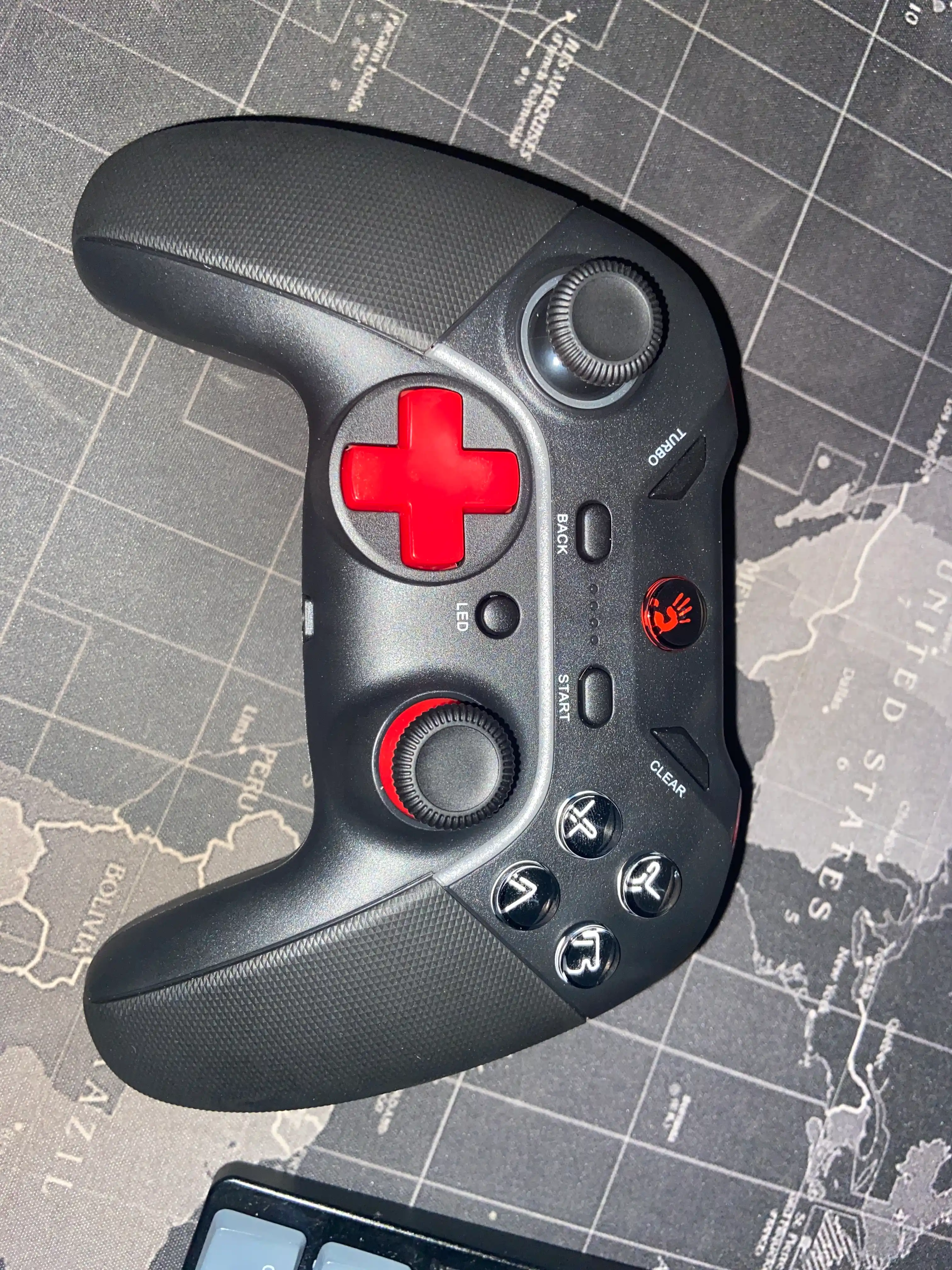 Simsiz geympad A4TECH Bloody GPW70 Sports, qora Joystik