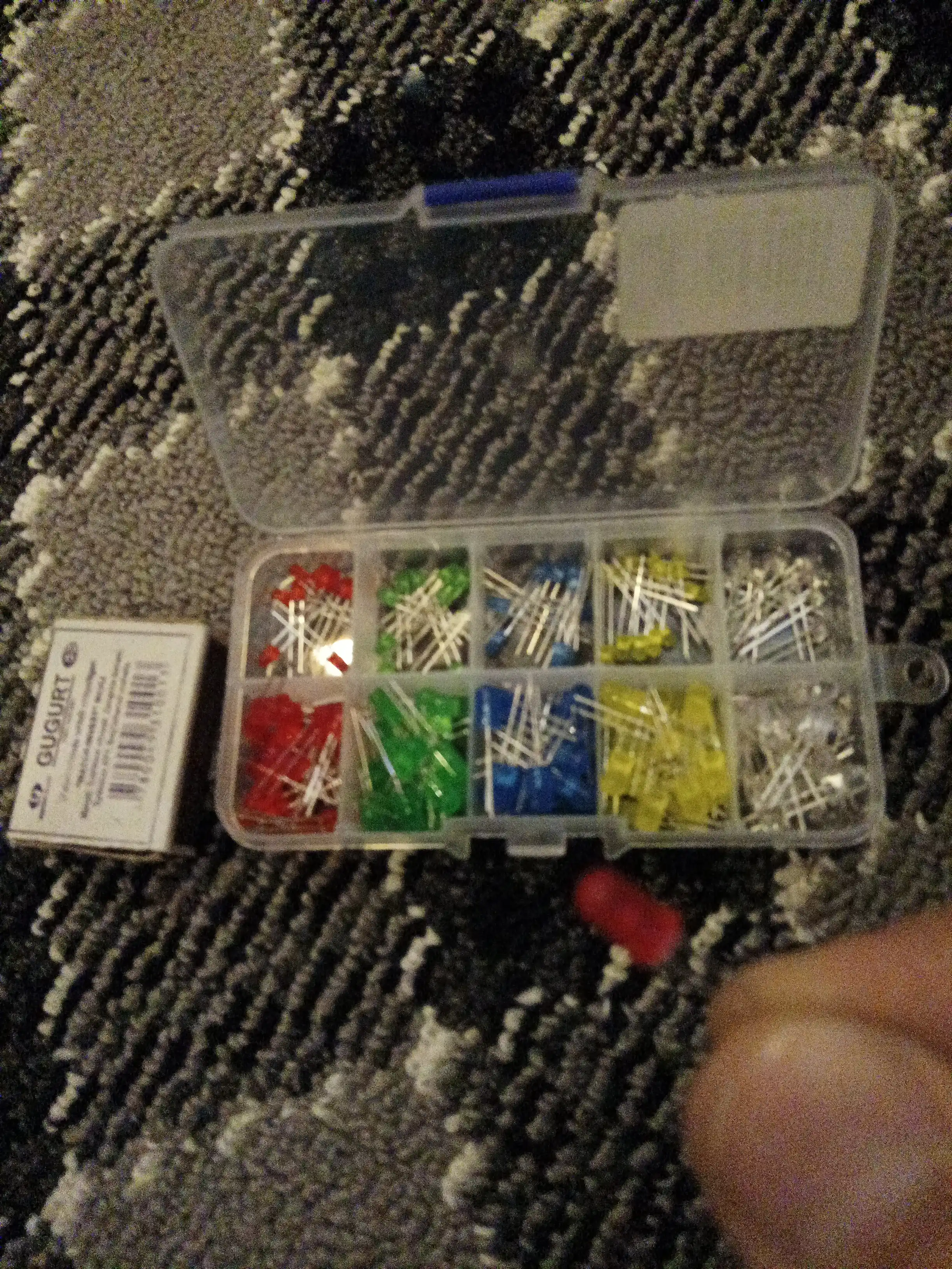 Svetodiodlar LED, 5 ta rang 10 donadan, 50 dona
