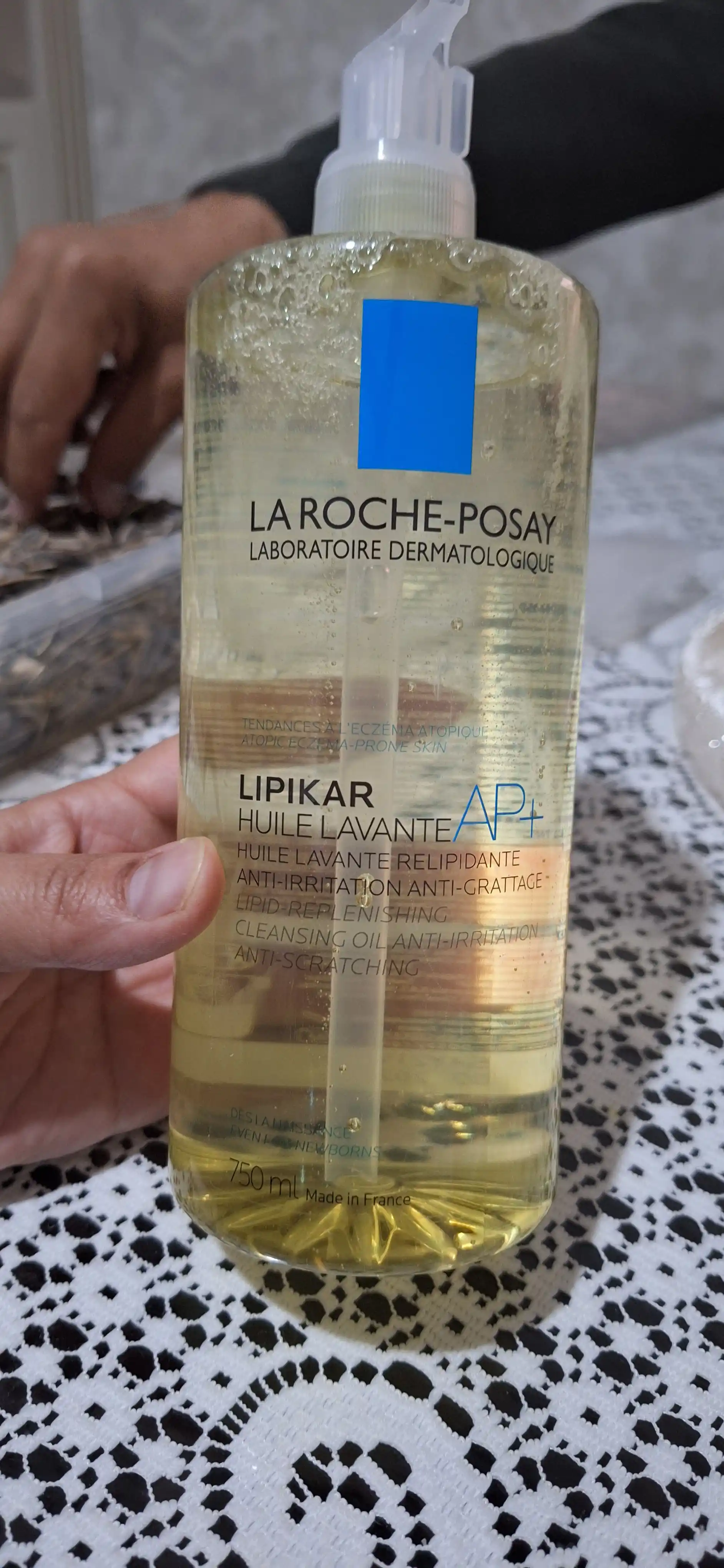 Липидовосполняющее смягчающее масло, LA ROCHE-POSAY LIPIKAR AP+ OIL, для ванны и душа, 750 мл