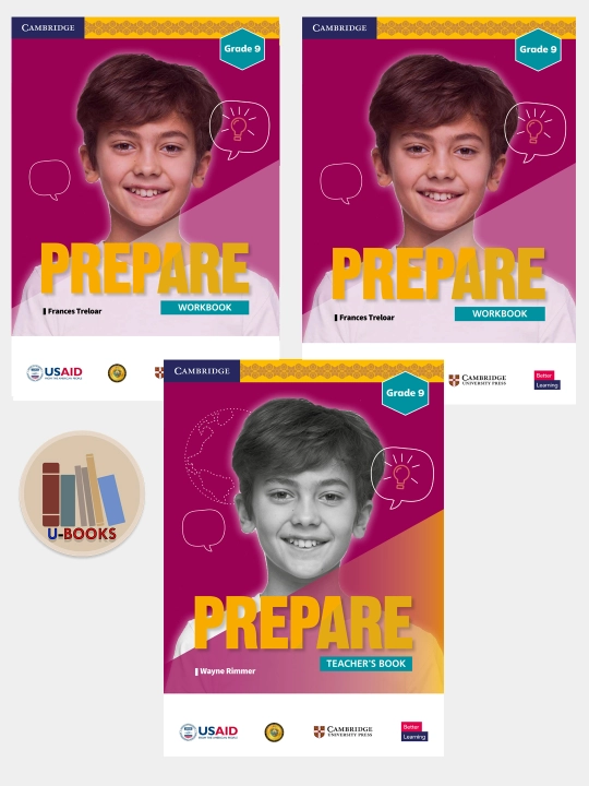 Kitob, Prepare - Teacher's book, Work book, Student's book - Grade 9 - 