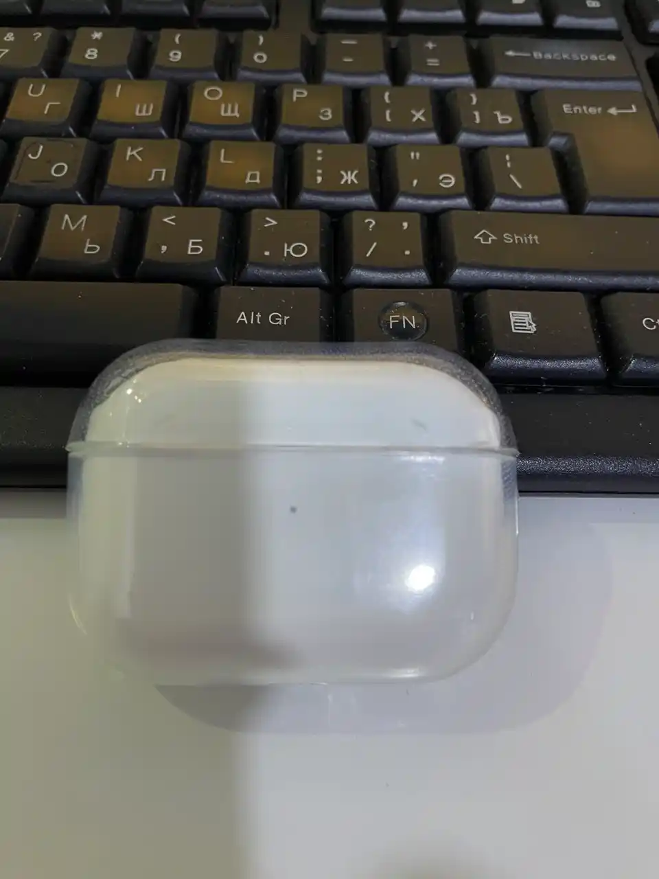 Чехол для наушников Apple AirPods 1, Pro 2, 3, силиконовый, прозрачный