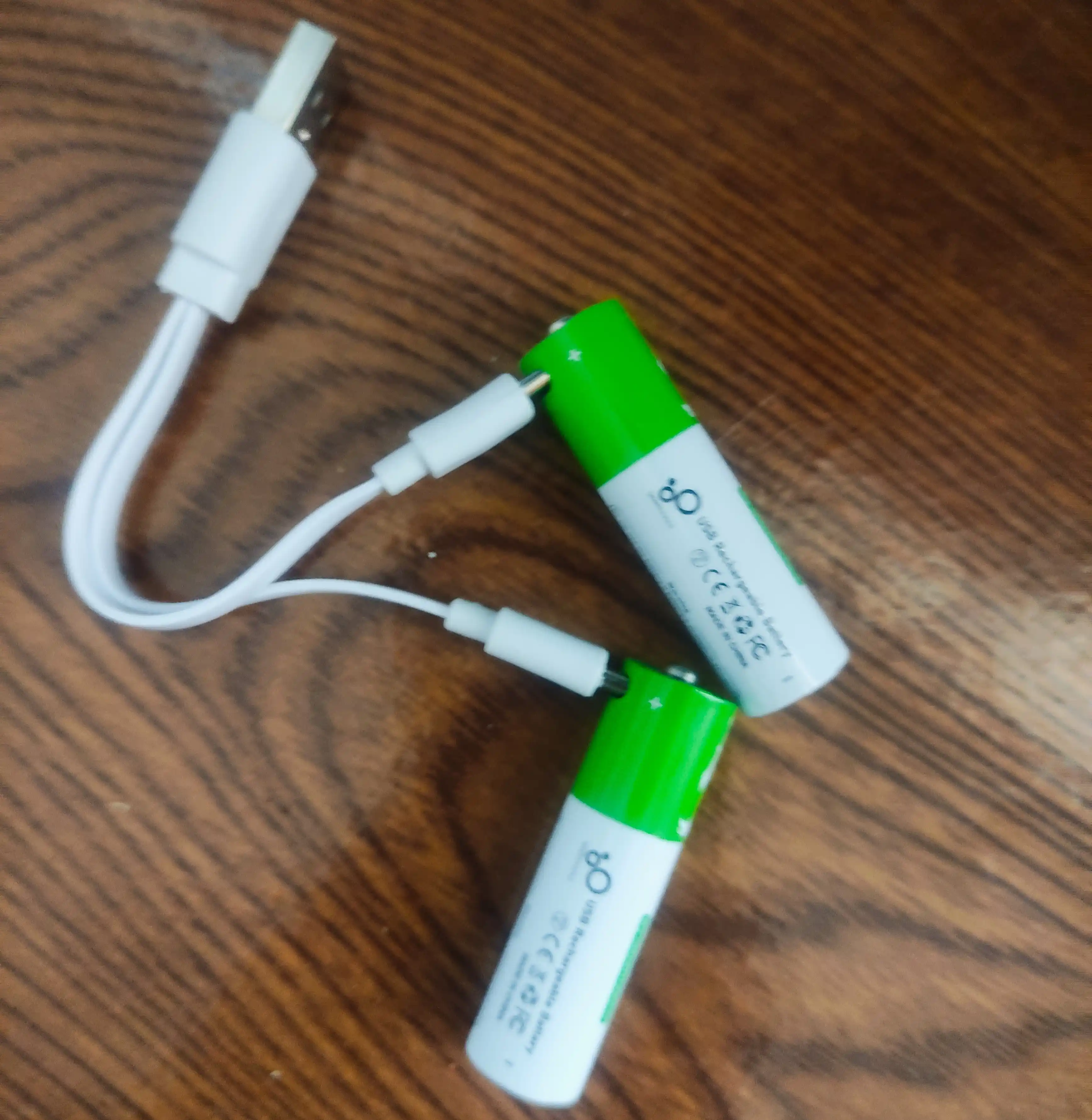 Qayta zaryadlanuvchi batareyalar AA/AAA, USB zaryadlovchi Type-C