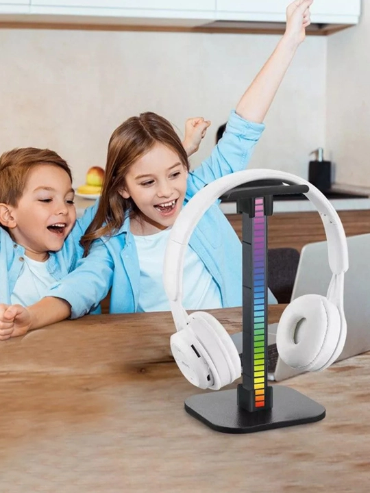 Подставка для игровых наушников с RGB подсветкой и USB портами, держатель