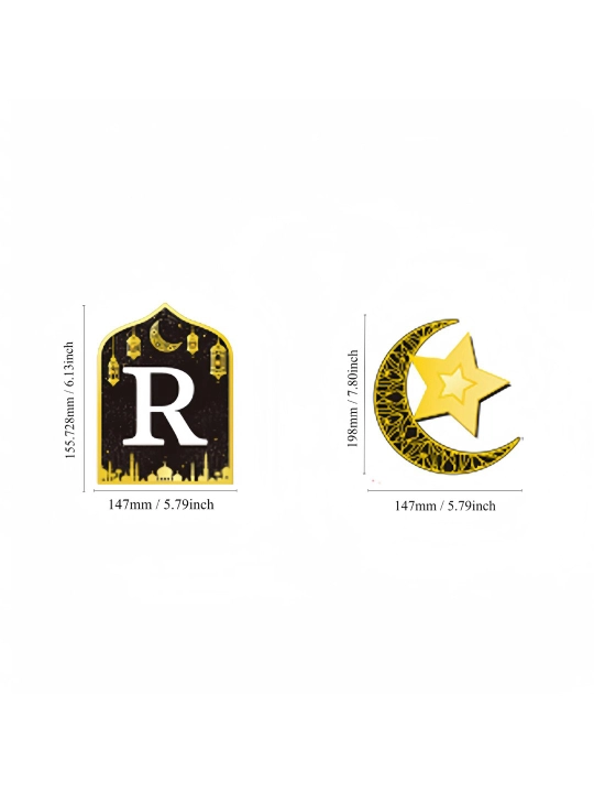 "RAMADAN KAREM"  yozuvli devor  bezaklari