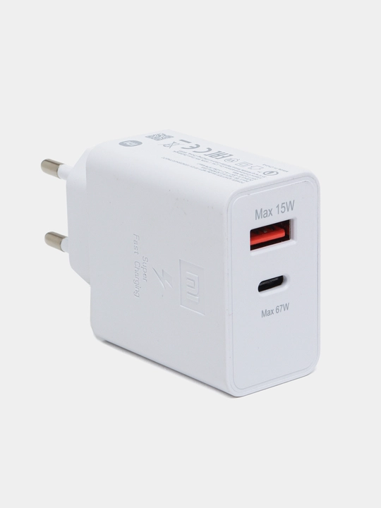 Быстрое зарядное устройство 67W с USB Type-C/Micro USB
