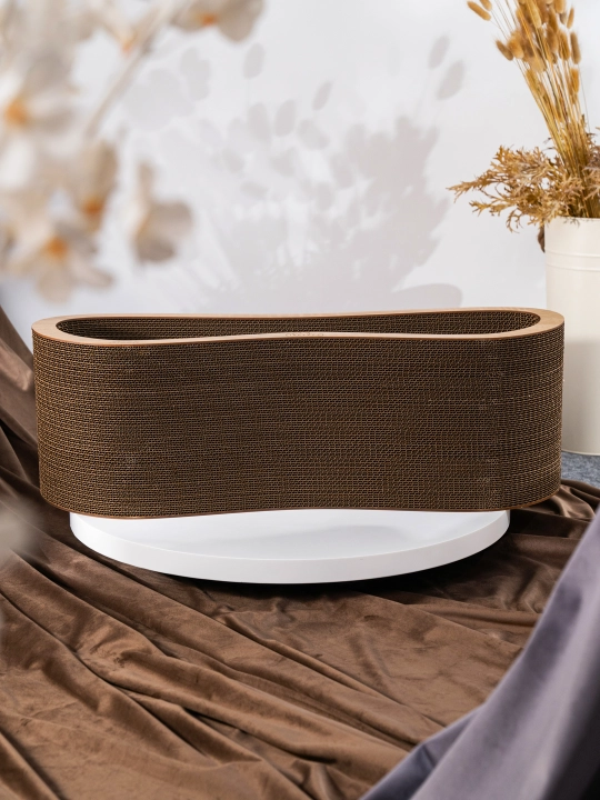 Когтеточка картонная KinderCat Moon Wood, для кошек
