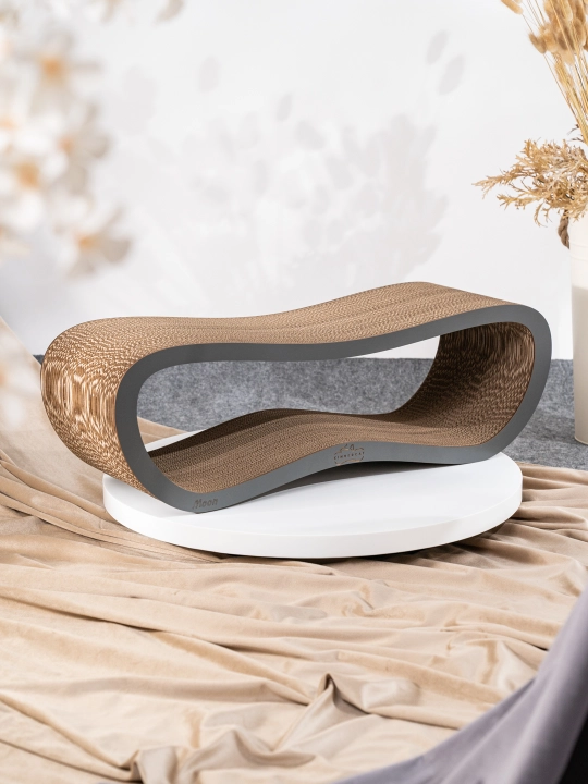 Когтеточка картонная KinderCat Moon Wood, для кошек