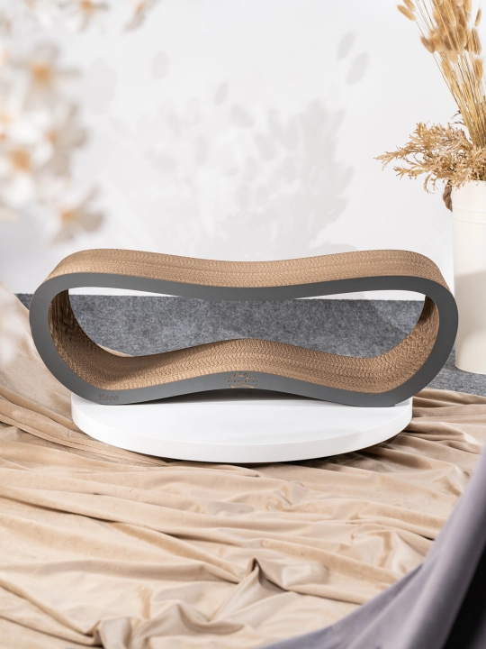 Когтеточка картонная KinderCat Moon Wood, для кошек - 
