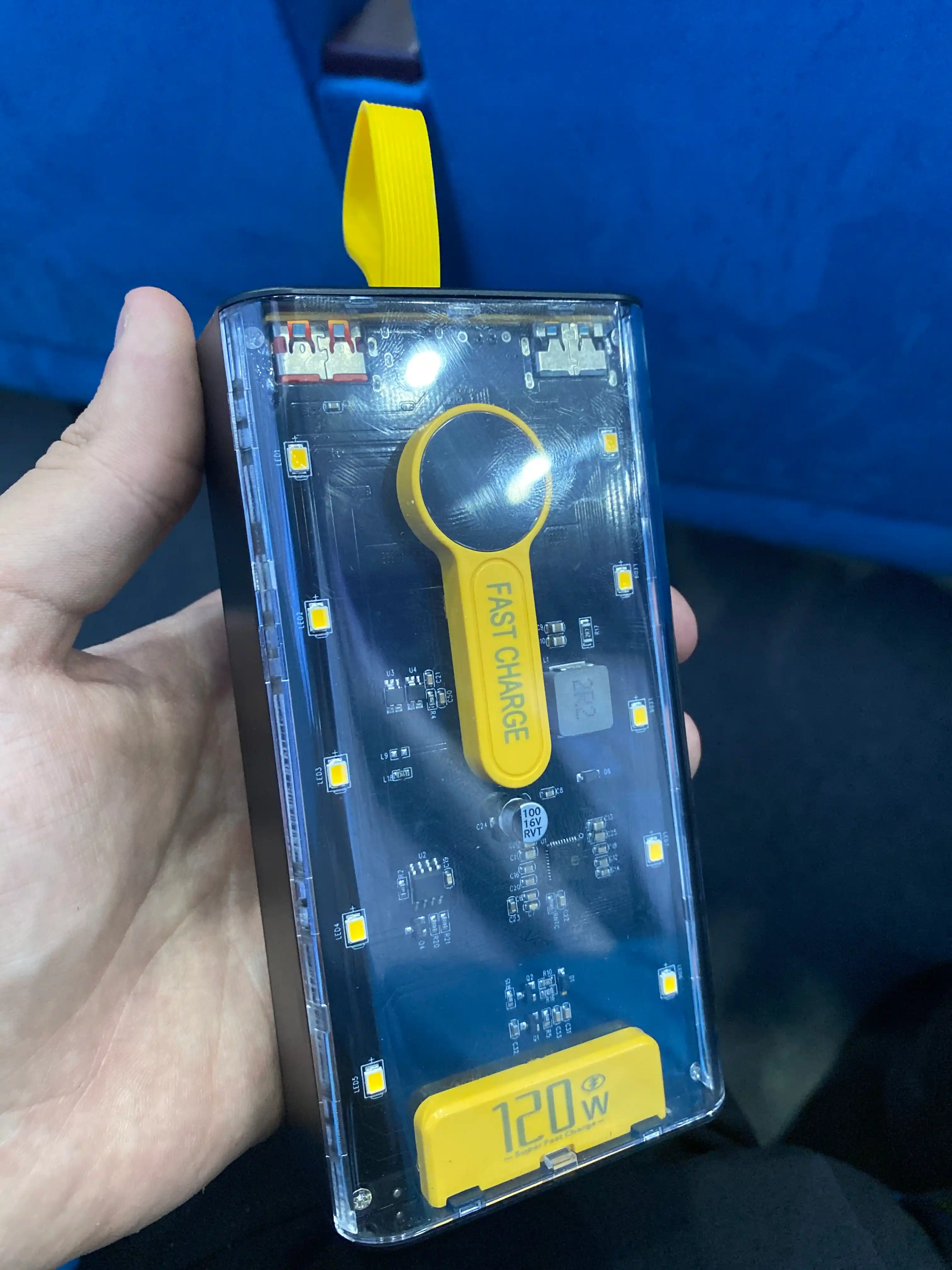 Poverbank 20000 mah, LED chiroqli, tashqi akkumulyator, portativ