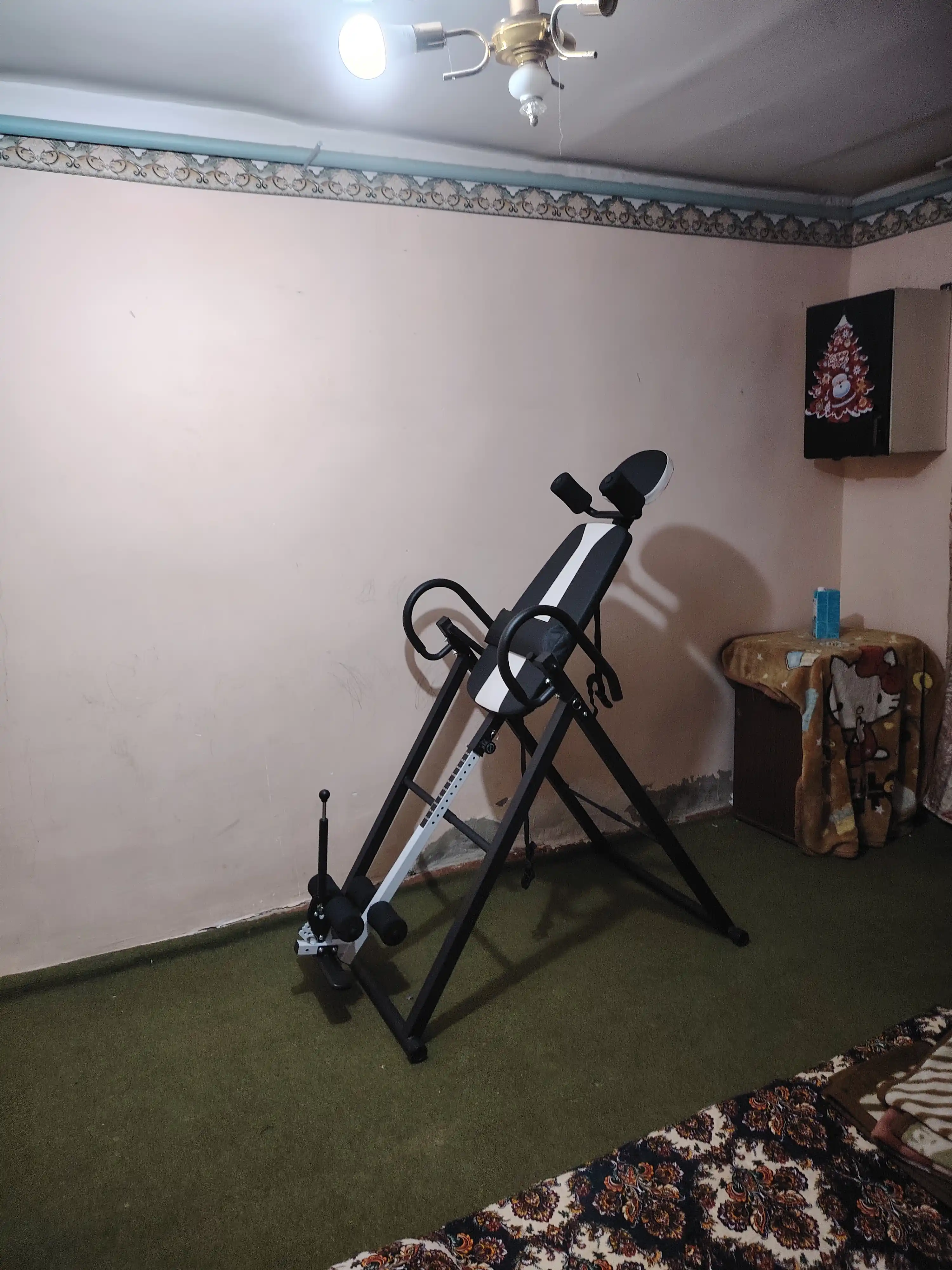 Инверсионный стол, тренажер, для позвоночника и грыжи диска